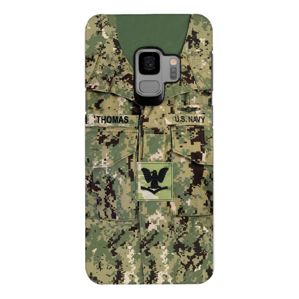 Personalized U.S.Navy Camo Phone Case Printed 25MAR-DT26