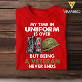 Personalized Canadian Veterans Tshirt Printed 22MAR-MQ26