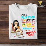 Personalized I'm Flip Flop Sun Bathing Beach Going Tumbler Tshirt QTDT2803