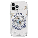 PERSONALIZED JULY TURTLE GIRL PHONECASE QTTQ2803
