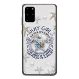 PERSONALIZED JULY TURTLE GIRL PHONECASE QTTQ2803