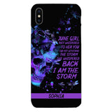 Personalized June  Girl Phone Case Printed 25MAR-HC28