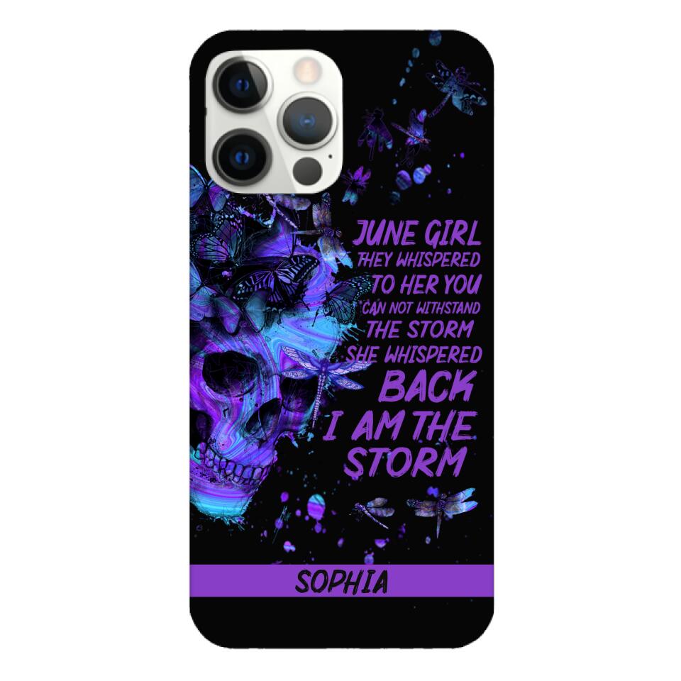 Personalized June  Girl Phone Case Printed 25MAR-HC28