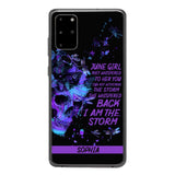 Personalized June  Girl Phone Case Printed 25MAR-HC28