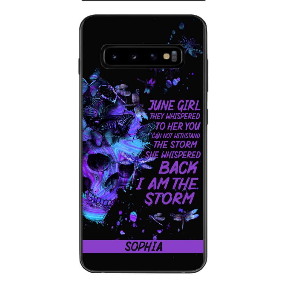 Personalized June  Girl Phone Case Printed 25MAR-HC28