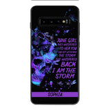 Personalized June  Girl Phone Case Printed 25MAR-HC28