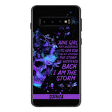 Personalized June  Girl Phone Case Printed 25MAR-HC28