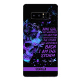 Personalized June  Girl Phone Case Printed 25MAR-HC28