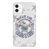 PERSONALIZED AUGUST TURTLE GIRL PHONECASE QTTQ2803
