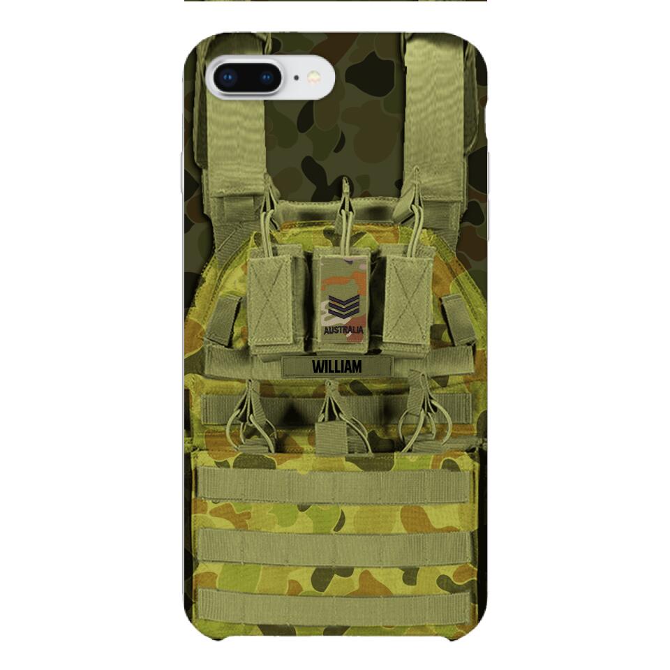 Personalized Australian Soldier Phone Case Printed 25MAR-DT28