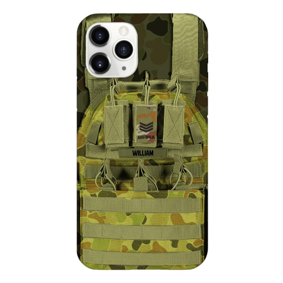 Personalized Australian Soldier Phone Case Printed 25MAR-DT28