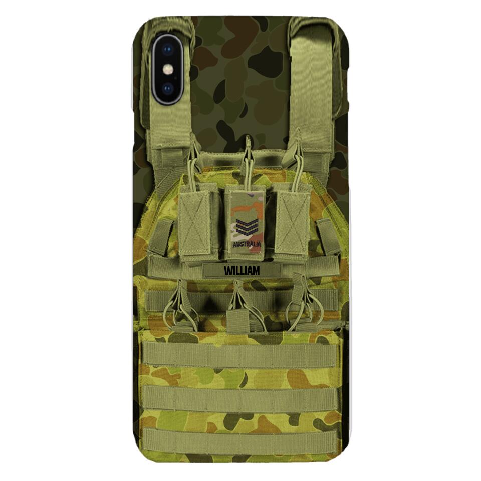 Personalized Australian Soldier Phone Case Printed 25MAR-DT28