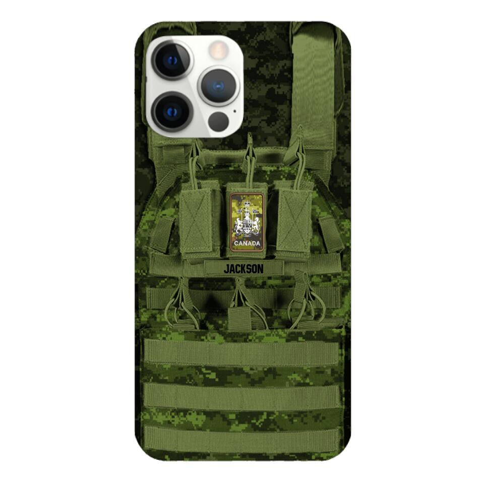 Personalized Canadian Soldier Phone Case Printed 25MAR-DT28