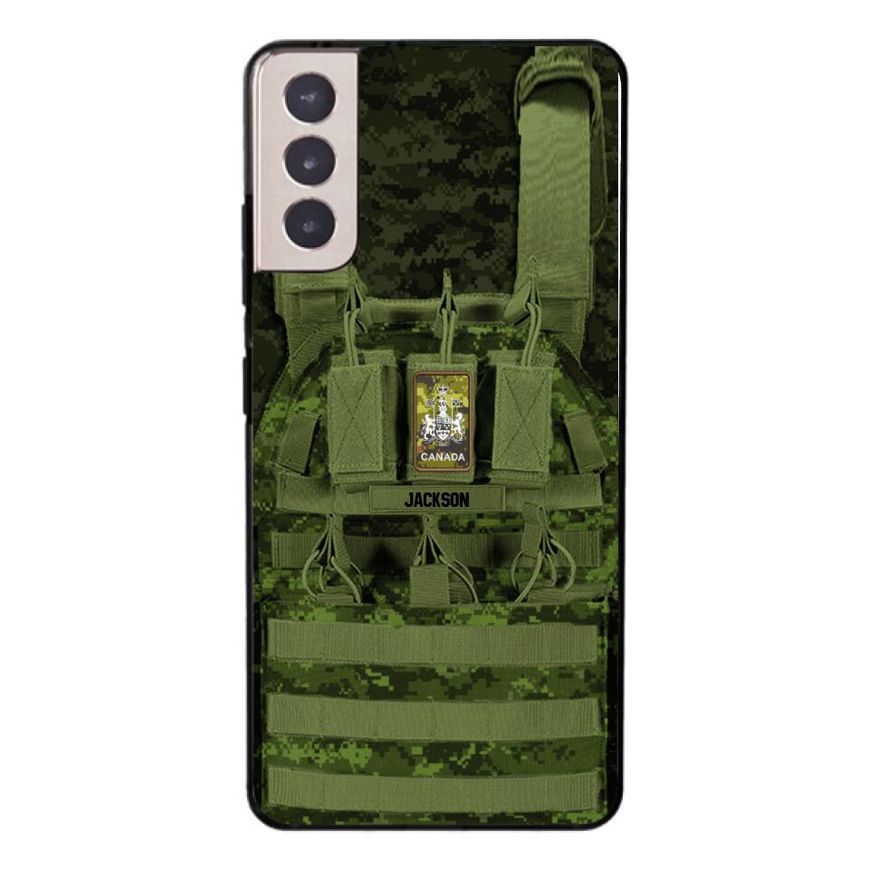 Personalized Canadian Soldier Phone Case Printed 25MAR-DT28
