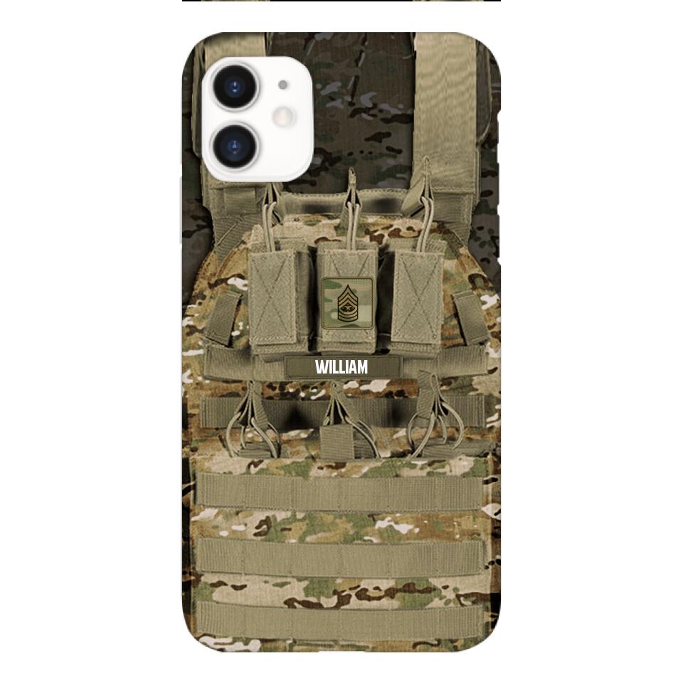 Personalized U.S Soldier Phone Case Printed 25MAR-DT28