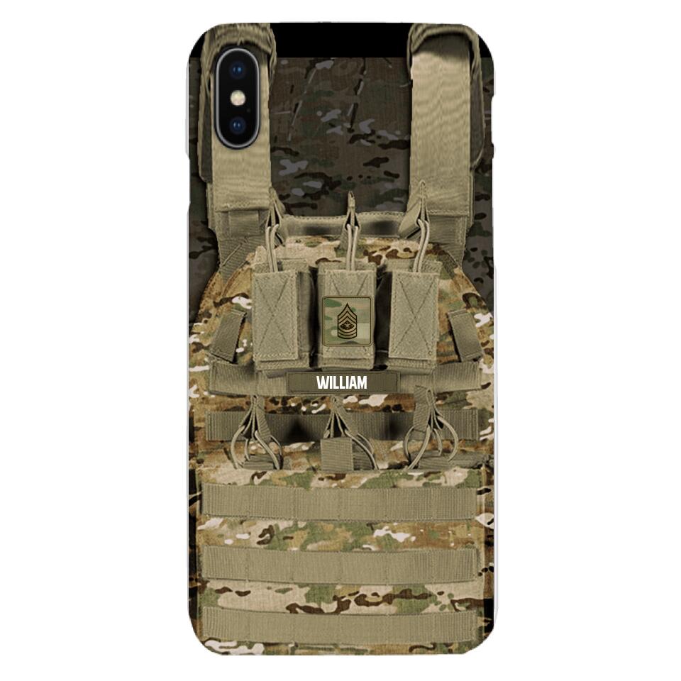 Personalized U.S Soldier Phone Case Printed 25MAR-DT28