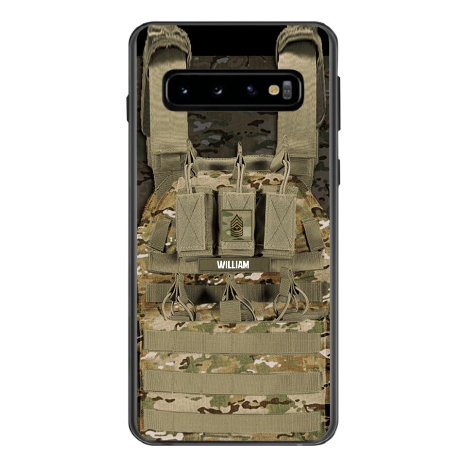 Personalized U.S Soldier Phone Case Printed 25MAR-DT28