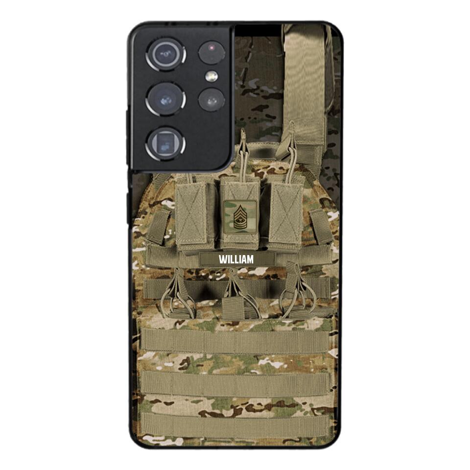 Personalized U.S Soldier Phone Case Printed 25MAR-DT28
