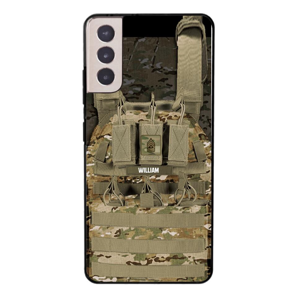 Personalized U.S Soldier Phone Case Printed 25MAR-DT28
