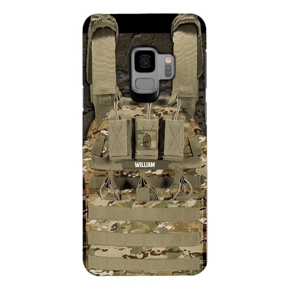 Personalized U.S Soldier Phone Case Printed 25MAR-DT28