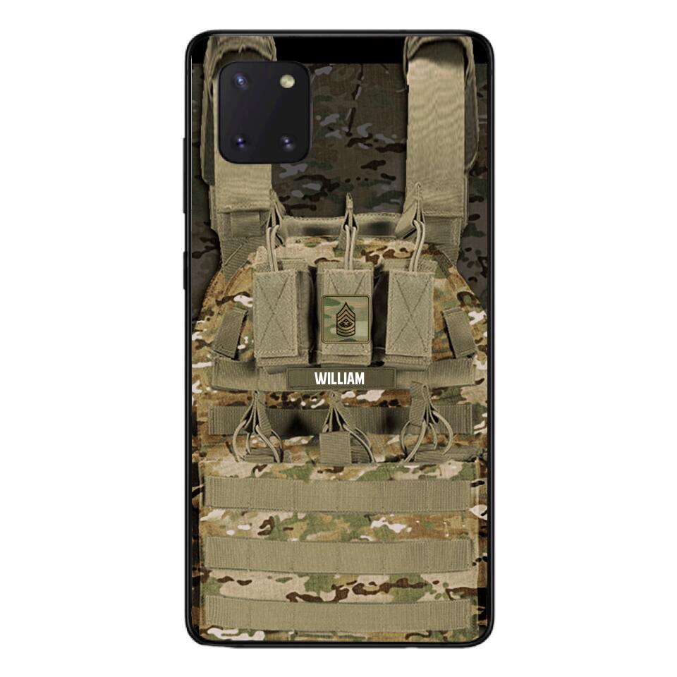 Personalized U.S Soldier Phone Case Printed 25MAR-DT28