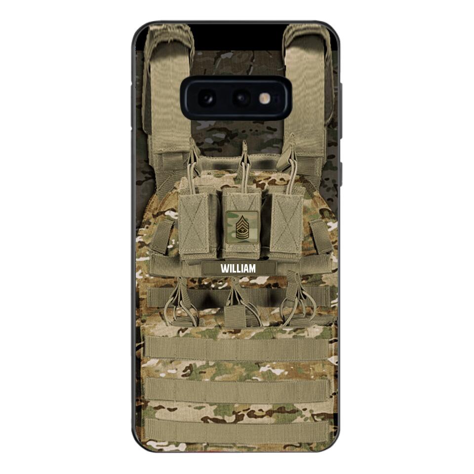 Personalized U.S Soldier Phone Case Printed 25MAR-DT28