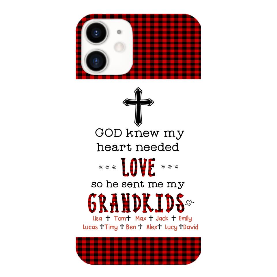 Personalized God Grandkids Phone Case Printed 3N 2803