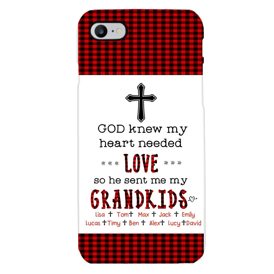 Personalized God Grandkids Phone Case Printed 3N 2803