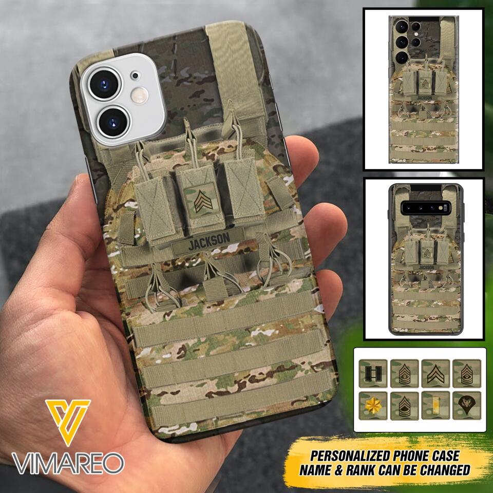 Personalized U.S Soldier Phone Case Printed 25MAR-DT28