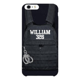 Personalized Thin Blue Line Phone Case Printed 25MAR-LN28