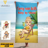 PERSOANLIZED SASSY SINCE BIRTH BEACH TOWEL QTMQ2803