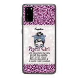 Personalized April Girl With Tatoos Phone Case Printed 25MAR-QH28