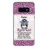 Personalized April Girl With Tatoos Phone Case Printed 25MAR-QH28