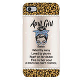 Personalized April Girl With Tatoos Phone Case Printed 25MAR-HQ28
