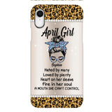 Personalized April Girl With Tatoos Phone Case Printed 25MAR-HQ28