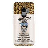 Personalized April Girl With Tatoos Phone Case Printed 25MAR-HQ28