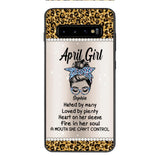 Personalized April Girl With Tatoos Phone Case Printed 25MAR-HQ28