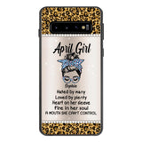 Personalized April Girl With Tatoos Phone Case Printed 25MAR-HQ28