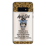 Personalized April Girl With Tatoos Phone Case Printed 25MAR-HQ28