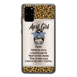 Personalized April Girl With Tatoos Phone Case Printed 25MAR-HQ28