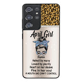 Personalized April Girl With Tatoos Phone Case Printed 25MAR-HQ28