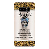 Personalized April Girl With Tatoos Phone Case Printed 25MAR-HQ28