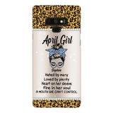 Personalized April Girl With Tatoos Phone Case Printed 25MAR-HQ28