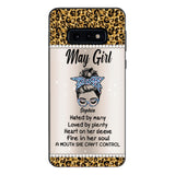 Personalized May Girl With Tatoos Phone Case Printed 25MAR-HQ28