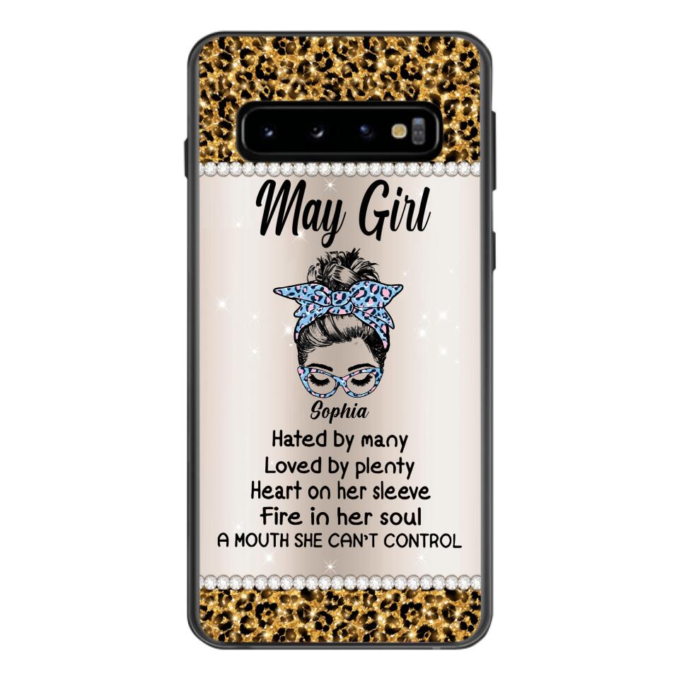 Personalized May Girl With Tatoos Phone Case Printed 25MAR-HQ28