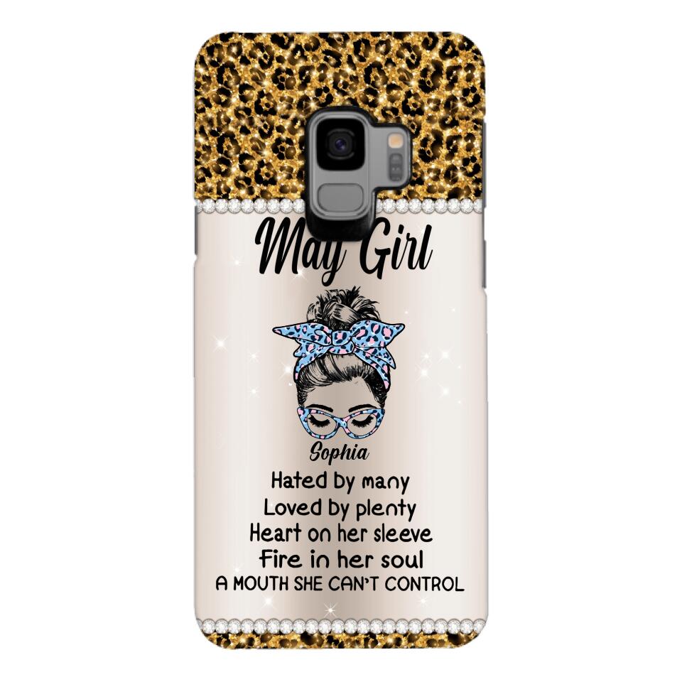 Personalized May Girl With Tatoos Phone Case Printed 25MAR-HQ28