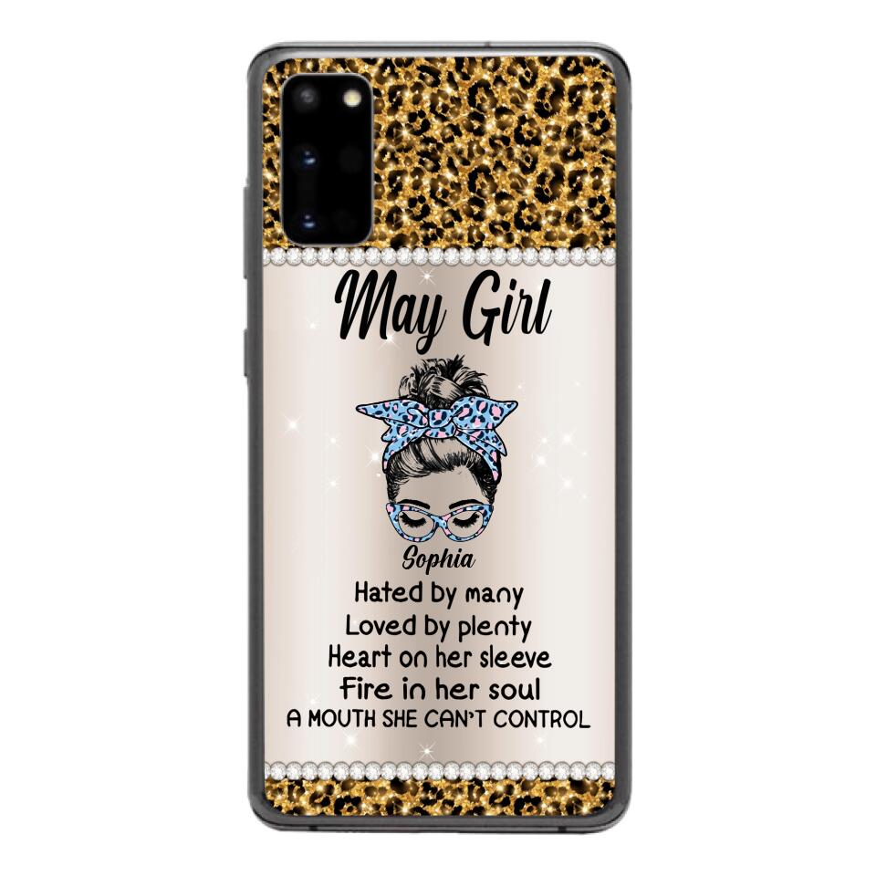 Personalized May Girl With Tatoos Phone Case Printed 25MAR-HQ28