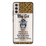 Personalized May Girl With Tatoos Phone Case Printed 25MAR-HQ28