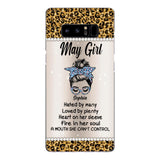 Personalized May Girl With Tatoos Phone Case Printed 25MAR-HQ28