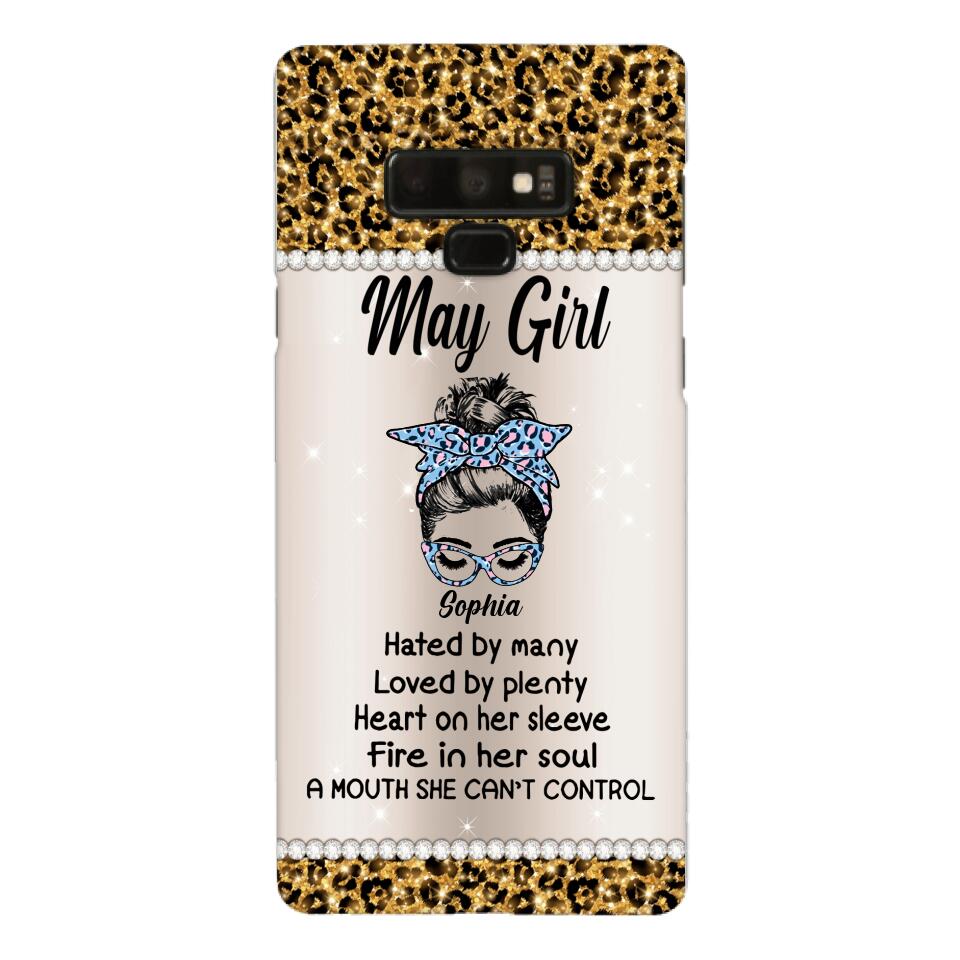 Personalized May Girl With Tatoos Phone Case Printed 25MAR-HQ28